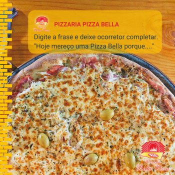 Pizzaria Bella Pizza - Post redes sociais